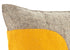 Handmade Pillow in Hand Felted Wool - Yellow Lion on Gray - 18" - ARCADIA HOME
